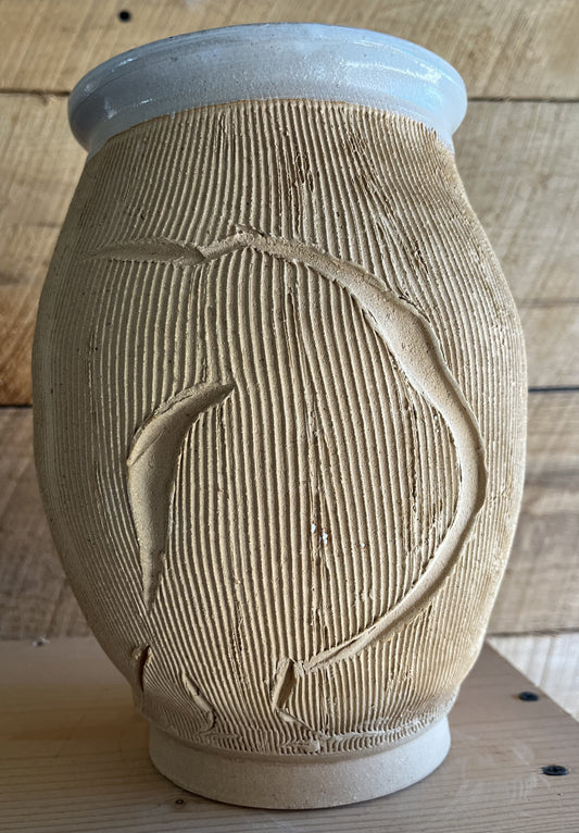 Textured Crow Vase