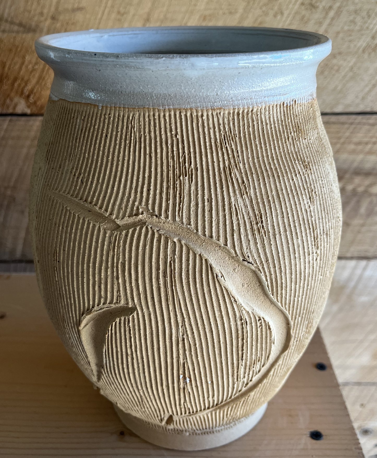 Textured Crow Vase